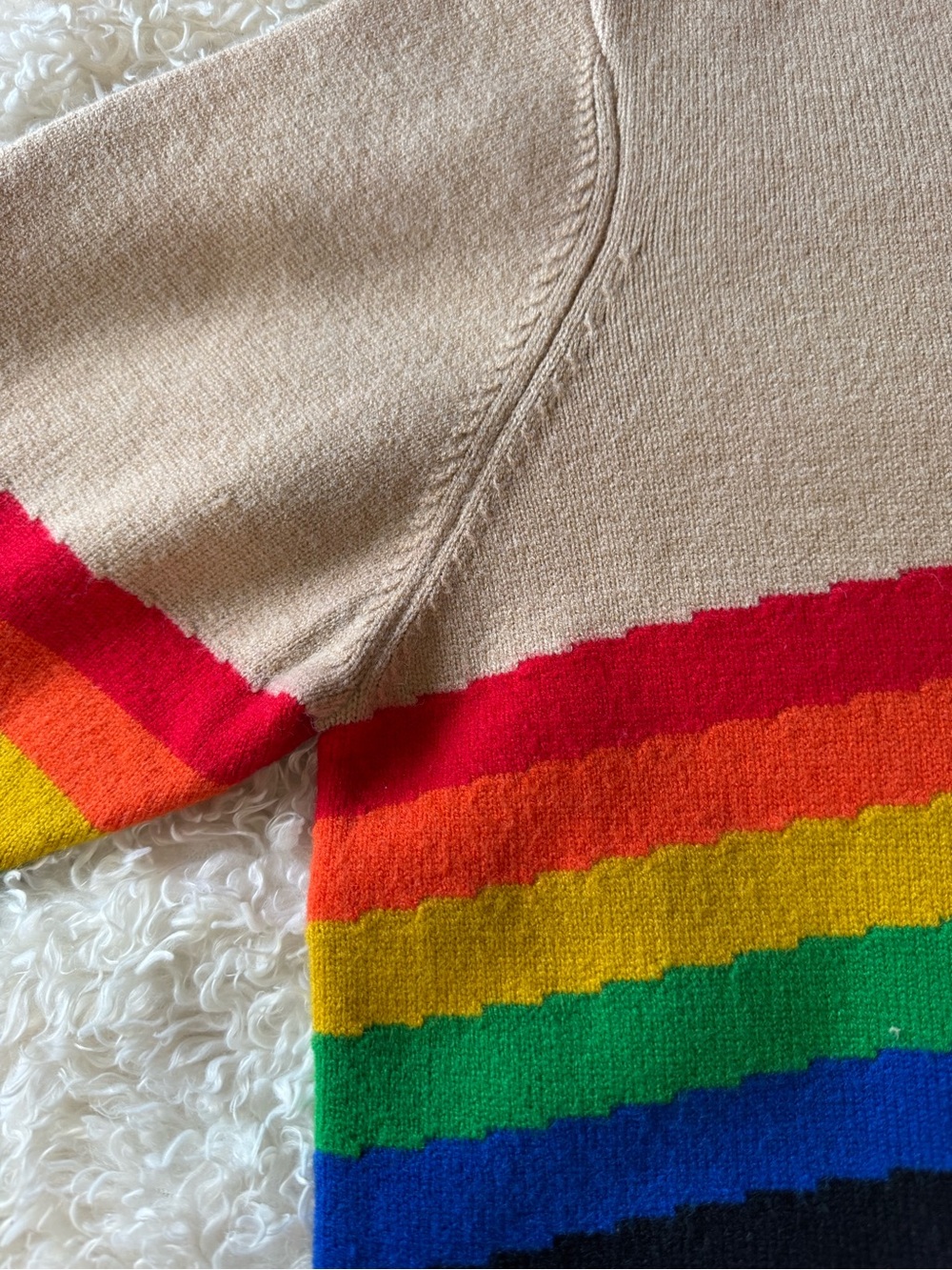 Young Fabulous And Broke Rainbow Sweater M/L soft, cozy, contemporary - Picture 8 of 10